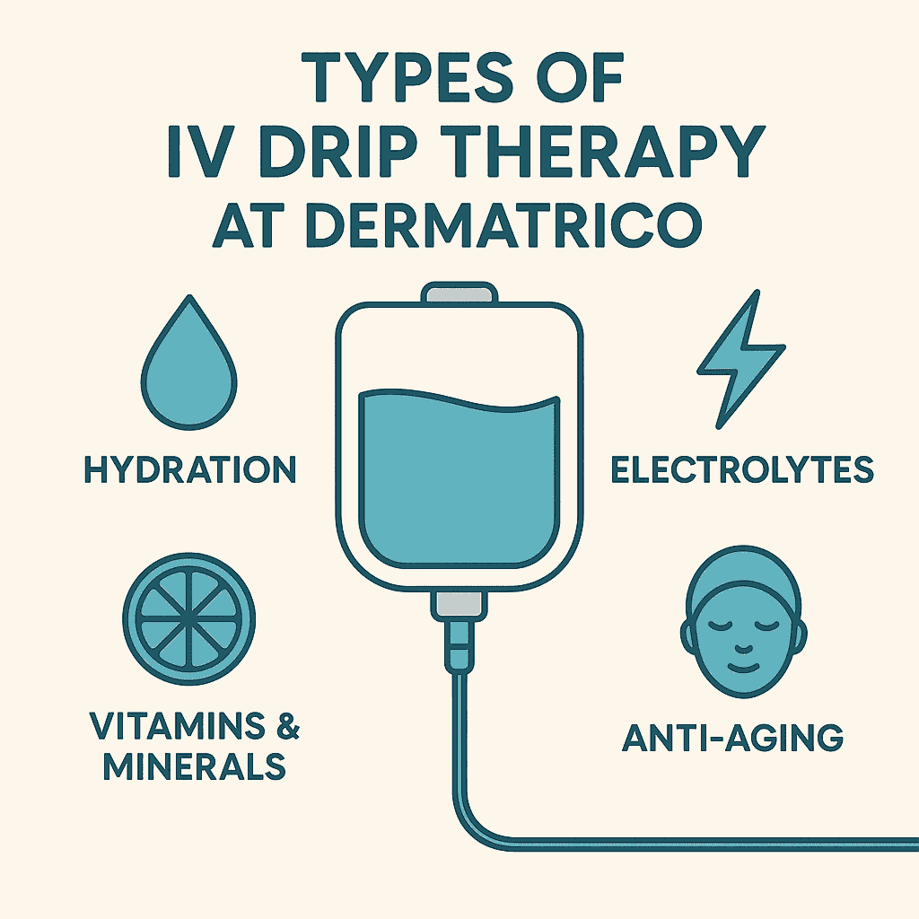 Types-of-IV-Drip-Therapy at-Dermatrico – Dermatrico